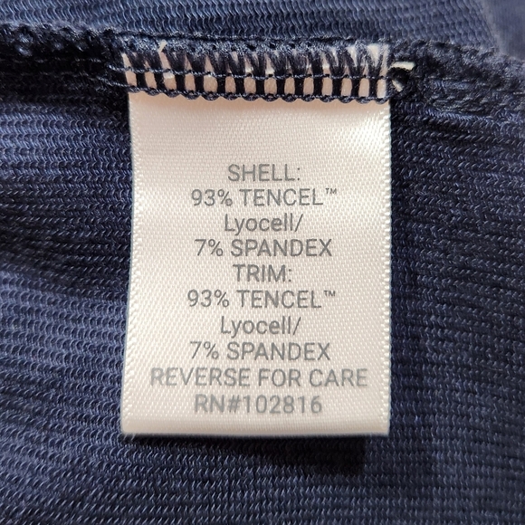 Garnet Hill Luna Sleeveless Knit Jumpsuit Dark Blue Sz XS - Picture 10 of 11